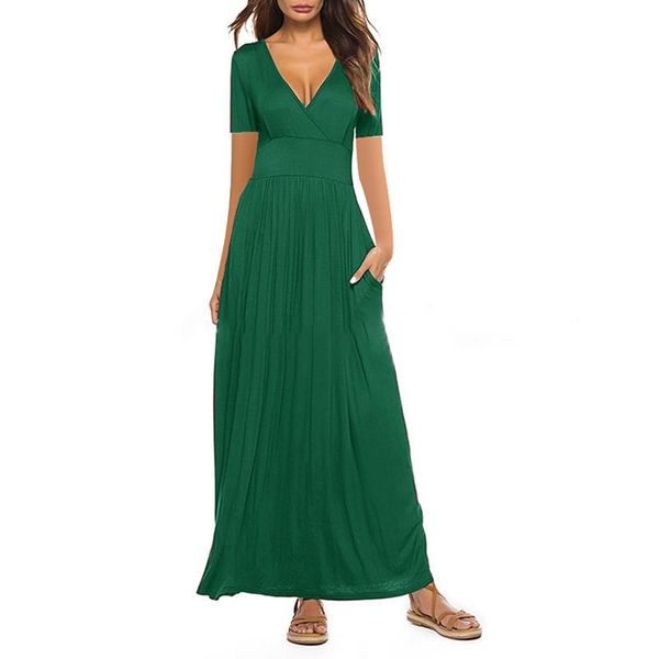 maternity dresses vintage dress women's casual solid v-neck maxi short sleeve long with pockets summer clothes for women#30, White
maternity dresses vintage dress women's casual solid v-neck maxi short sleeve long with pockets summer clothes for women#30, White
