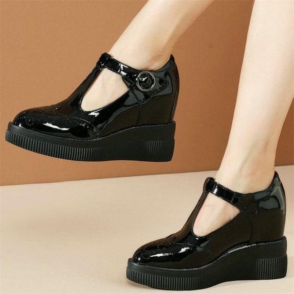 dress shoes mary jane women genuine leather wedges high heel pumps female ankle strap pointed toe fashion sneakers casual, Black
dress shoes mary jane women genuine leather wedges high heel pumps female ankle strap pointed toe fashion sneakers casual, Black
