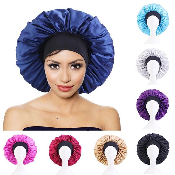 beanie/skull caps women satin round cap sleep hat hair protection care wide edge elastic solid color hairdressing shower night bonnet, Blue;gray
beanie/skull caps women satin round cap sleep hat hair protection care wide edge elastic solid color hairdressing shower night bonnet, Blue;gray