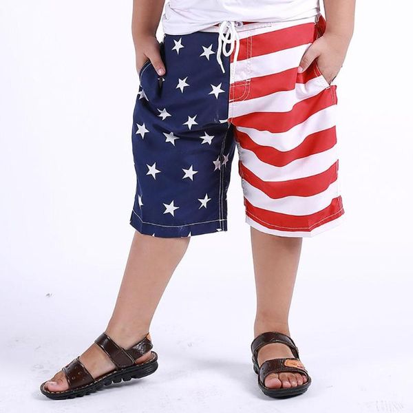 children boy quick dry beach casual pants surfing fashionable flag pattern shorts men's, White;black
children boy quick dry beach casual pants surfing fashionable flag pattern shorts men's, White;black