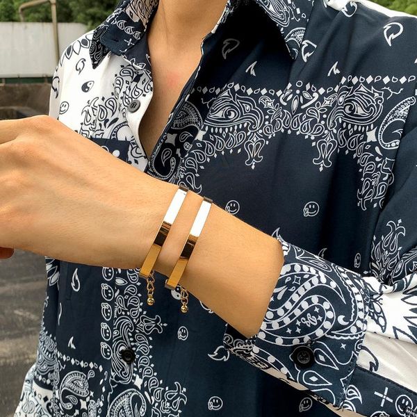 link, chain 2pcs/set punk multi layer bracelets bangles for women men geometric iron gold color couple bracelet hip hop jewelry gift, Black
link, chain 2pcs/set punk multi layer bracelets bangles for women men geometric iron gold color couple bracelet hip hop jewelry gift, Black
