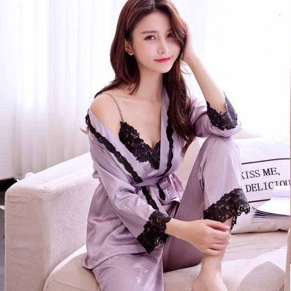 sleepwear ladies silk satin kimono bathrobe robe set half sleeve lingerie pajamas, Black;red
sleepwear ladies silk satin kimono bathrobe robe set half sleeve lingerie pajamas, Black;red