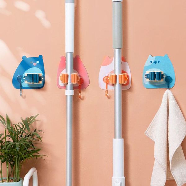 wall-mounted mop frame household broom storage rack tidy kitchen tool shelf debris brush hook hooks & rails
wall-mounted mop frame household broom storage rack tidy kitchen tool shelf debris brush hook hooks & rails