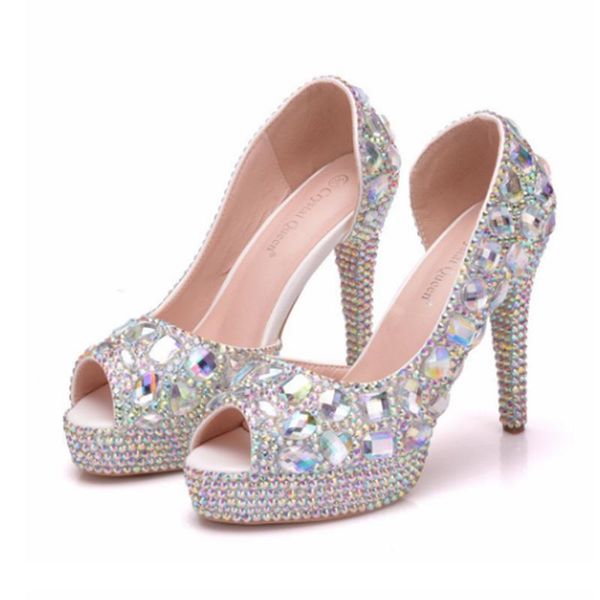 high heeled shoes women's sandals colorful diamond wedding banquet high-heeled, Black
high heeled shoes women's sandals colorful diamond wedding banquet high-heeled, Black