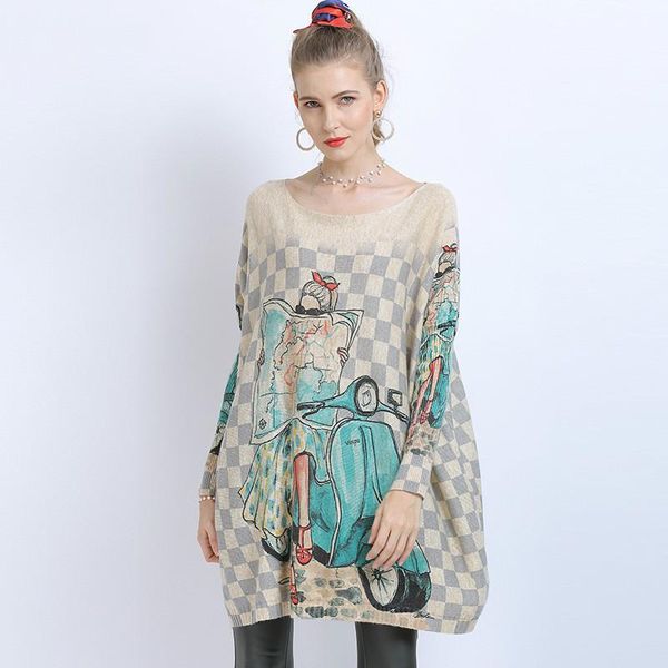 korean oversized women's sweaters ropa mujer knitwear batwing sleeve vestido de print autumn 2021 clothing, White;black
korean oversized women's sweaters ropa mujer knitwear batwing sleeve vestido de print autumn 2021 clothing, White;black