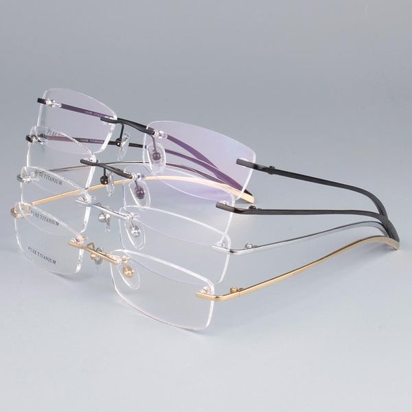 fashion sunglasses frames vazrobe titanium spectacle frame for men rimless ultra-light mens eyeglasses prescription points clear lens gold b, Black
fashion sunglasses frames vazrobe titanium spectacle frame for men rimless ultra-light mens eyeglasses prescription points clear lens gold b, Black