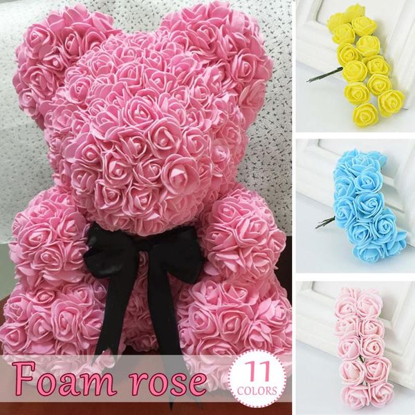 decorative flowers & wreaths 1 piece modeling foam rose flower plastic white bear mold valentine's day gift birthday party wedding deco
decorative flowers & wreaths 1 piece modeling foam rose flower plastic white bear mold valentine's day gift birthday party wedding deco