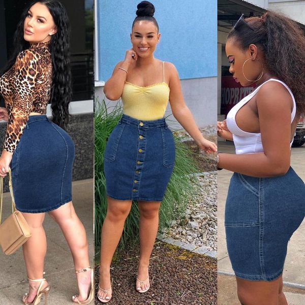 skirts women blue skinny denim skirt casual high waist summer street pockets button all-matched jeans, Black
skirts women blue skinny denim skirt casual high waist summer street pockets button all-matched jeans, Black