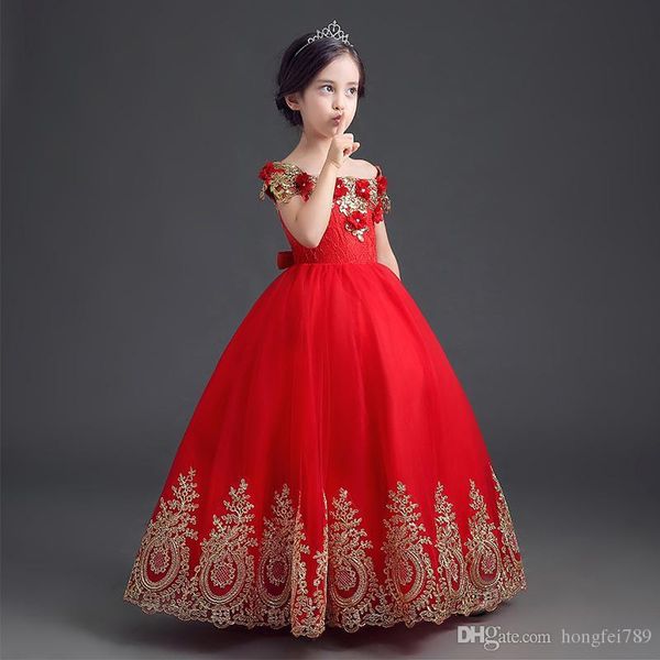 girl's dresses real image lovely flower girl for wedding tulle floor length ball gown junior bridesmaid dress girls, Red;yellow
girl's dresses real image lovely flower girl for wedding tulle floor length ball gown junior bridesmaid dress girls, Red;yellow