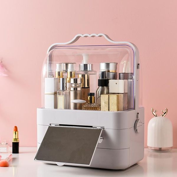 bathroom storage & organization cosmetics box large capacity makeup case with drawer portable organizers for travel toiletries
bathroom storage & organization cosmetics box large capacity makeup case with drawer portable organizers for travel toiletries