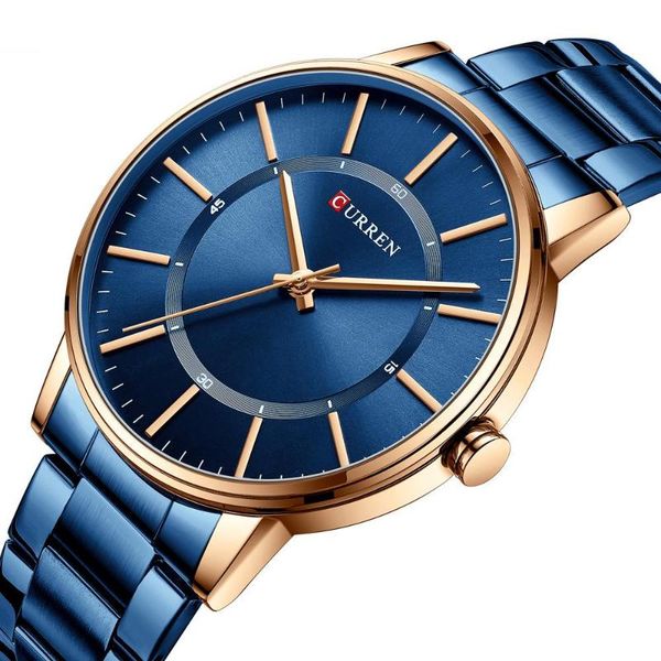 wristwatches 2021 student sports watch concept creative men's waterproof quartz steel band business casual, Slivery;brown
wristwatches 2021 student sports watch concept creative men's waterproof quartz steel band business casual, Slivery;brown