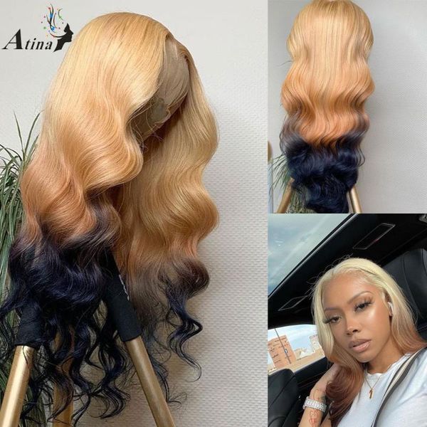 lace wigs hd transparent 613 frontal wig pre plucked blue full ombre blonde body wave colored front for black women high density, Black;brown
lace wigs hd transparent 613 frontal wig pre plucked blue full ombre blonde body wave colored front for black women high density, Black;brown