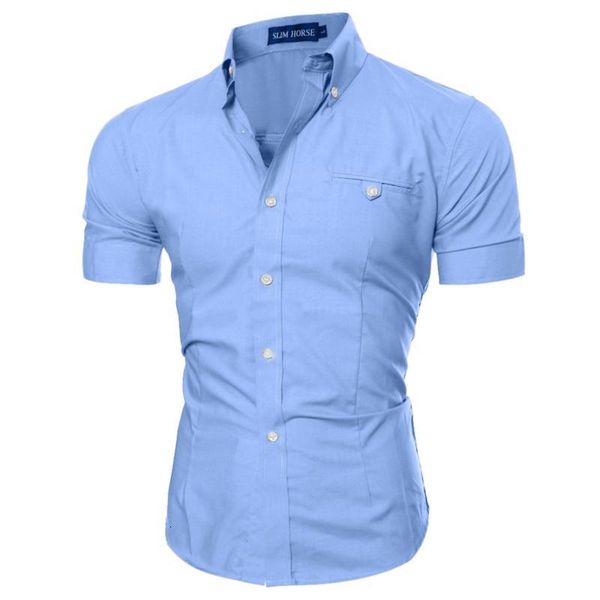 men's casual shirts summer social chemise short sleeve shirt mens homme solid color business slim fit dkq0, White;black
men's casual shirts summer social chemise short sleeve shirt mens homme solid color business slim fit dkq0, White;black