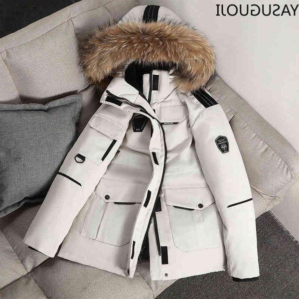 yasuguoji thicken down coat men with big fur collar warm parkas casual thick winter waterproof white dunk jacket, Black
yasuguoji thicken down coat men with big fur collar warm parkas casual thick winter waterproof white dunk jacket, Black