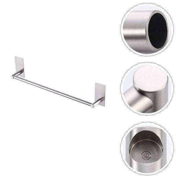 bath accessory set 1pc stainless steel punch towel storage shelf wall mount rack (silver)
bath accessory set 1pc stainless steel punch towel storage shelf wall mount rack (silver)