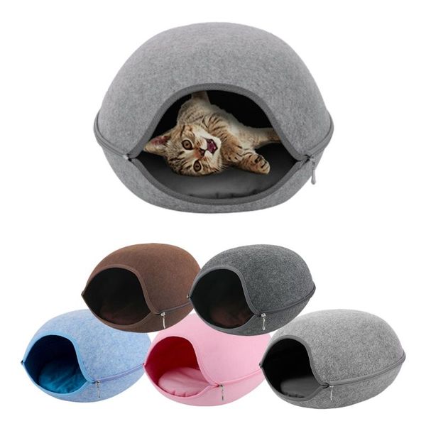 cat beds & furniture modern pet bed natural felt house with cushion all seasons cave zipper design sleeping accessories
cat beds & furniture modern pet bed natural felt house with cushion all seasons cave zipper design sleeping accessories