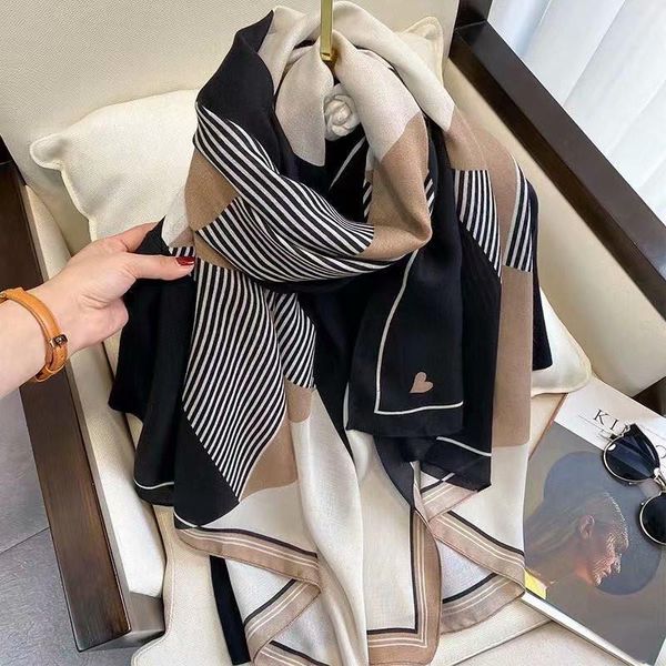 scarves 2021 cotton scarf women stripe heart pattern viscose ladies soft fashion summer shawls female, Blue;gray
scarves 2021 cotton scarf women stripe heart pattern viscose ladies soft fashion summer shawls female, Blue;gray