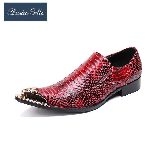 dress shoes christia bella irregular printing men's real leather formal party fashion metal toe british style slip on, Black
dress shoes christia bella irregular printing men's real leather formal party fashion metal toe british style slip on, Black