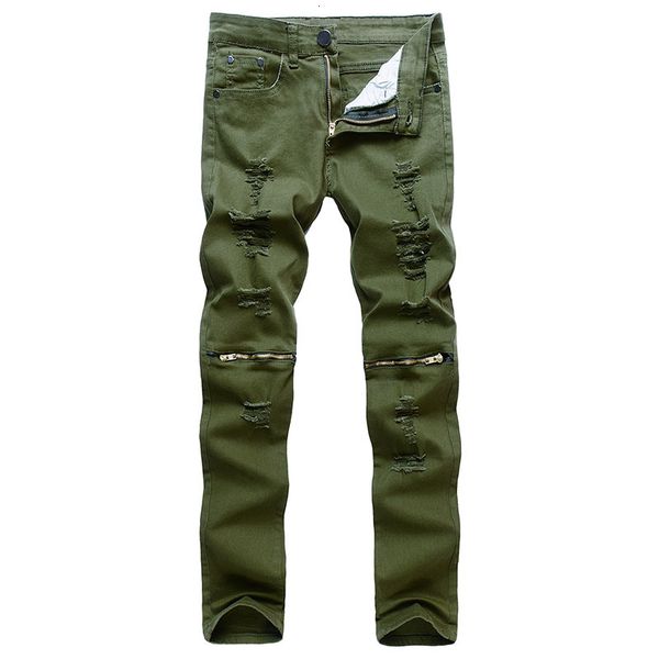 men skinny jean slim denim causual knee holes distressed ripped hiphop pants washed high quality, Blue
men skinny jean slim denim causual knee holes distressed ripped hiphop pants washed high quality, Blue