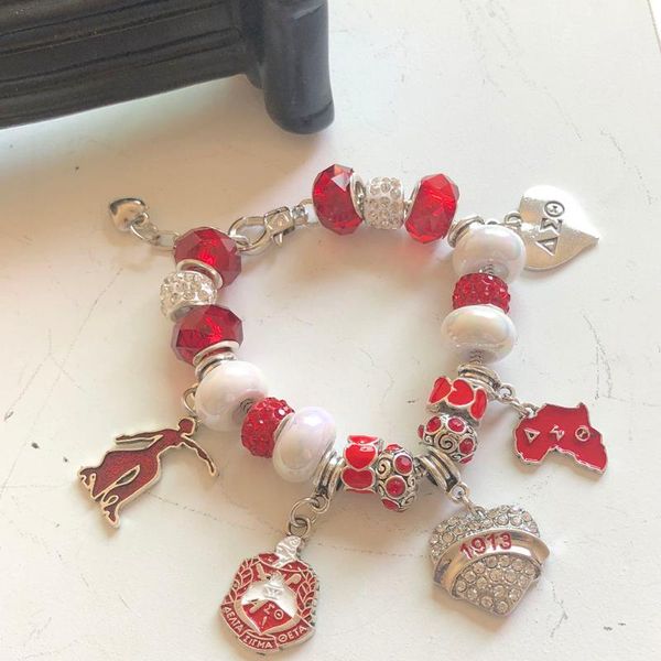 charm bracelets hand made greek letter sorority red detal decoration heart girl 1913 bracelet jewelry 2021 latest fashion accessories, Golden;silver
charm bracelets hand made greek letter sorority red detal decoration heart girl 1913 bracelet jewelry 2021 latest fashion accessories, Golden;silver