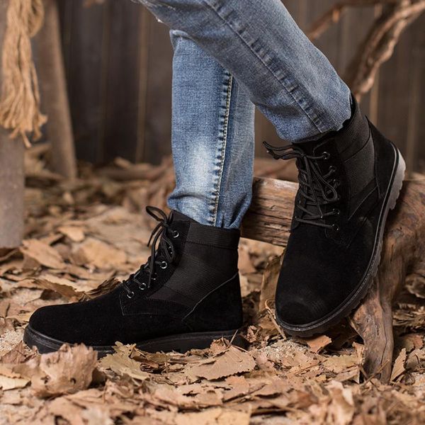 boots genuine leather men autumn winter ankle scrub footwear vintage shoes casual, Black
boots genuine leather men autumn winter ankle scrub footwear vintage shoes casual, Black