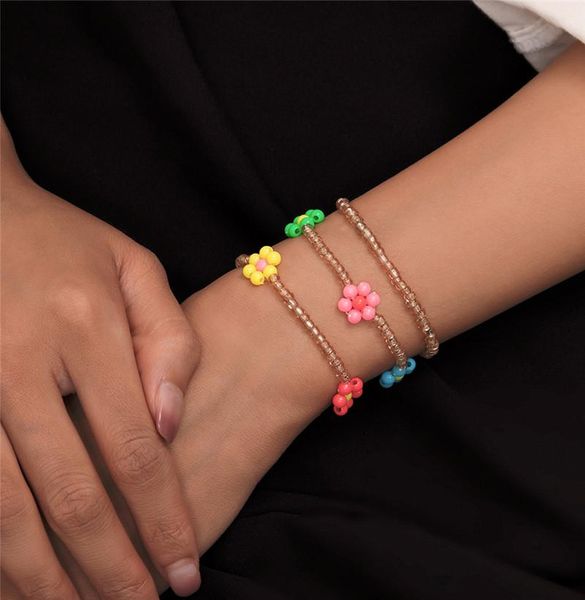 link, chain 3pcs/set summer ethnic coloful flower charm bracelet set for women girl daisy multilayer bangles party jewelry, Black
link, chain 3pcs/set summer ethnic coloful flower charm bracelet set for women girl daisy multilayer bangles party jewelry, Black