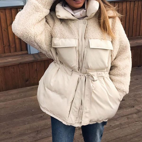women's down & parkas fashion women autumn winter loose jackets coats vintage warm female lamb wool casual street lady korean outwears, Black
women's down & parkas fashion women autumn winter loose jackets coats vintage warm female lamb wool casual street lady korean outwears, Black