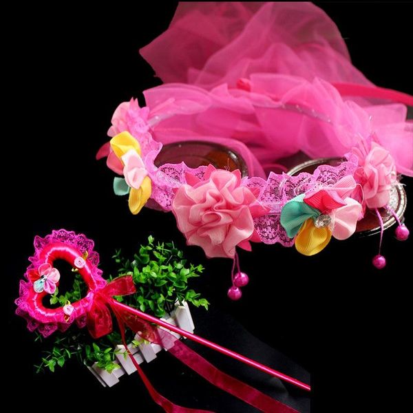 hair accessories veil wreath tulle flower fairy stick set holiday christmas birthday party children's headband home wedding decoration, Slivery;white
hair accessories veil wreath tulle flower fairy stick set holiday christmas birthday party children's headband home wedding decoration, Slivery;white