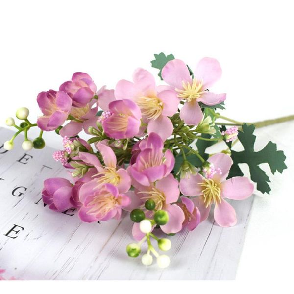 decorative flowers & wreaths 5pcs high-end artificial 5 forks cherry blossoms wedding bouquet home fake flower arrangements accessories offi
decorative flowers & wreaths 5pcs high-end artificial 5 forks cherry blossoms wedding bouquet home fake flower arrangements accessories offi