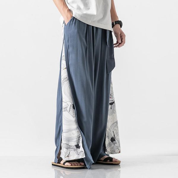 cotton linen wide leg pants mens chinese style patchwork vintage man leisure trousers 2021 summer harem male fashion men's, Black
cotton linen wide leg pants mens chinese style patchwork vintage man leisure trousers 2021 summer harem male fashion men's, Black