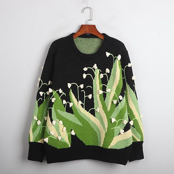 crochet floral jacquard knit sweater women oversized pullovers 2021 autumn winter thick sweaters black sueter mujer women's, White;black
crochet floral jacquard knit sweater women oversized pullovers 2021 autumn winter thick sweaters black sueter mujer women's, White;black