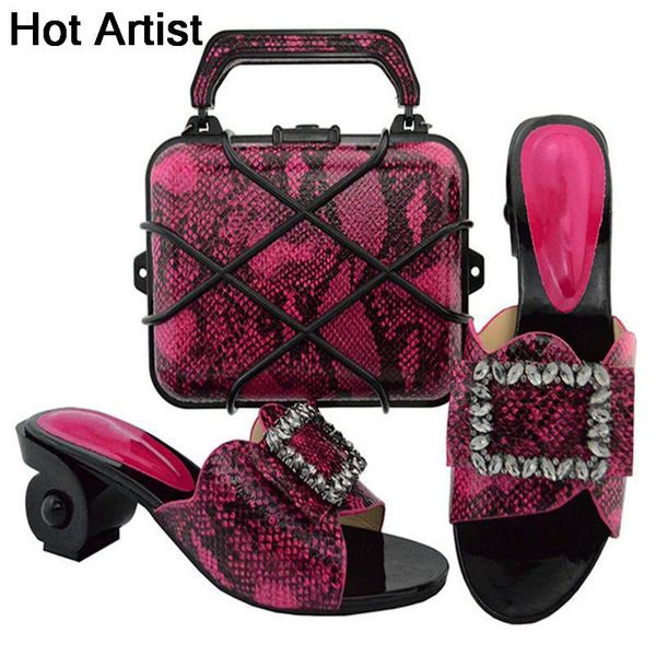 artist arrival fuchsia color italy shoes and bag set african decorated with rhinestone wedding yk02 dress, Black
artist arrival fuchsia color italy shoes and bag set african decorated with rhinestone wedding yk02 dress, Black