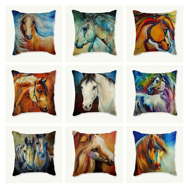 decorative linen cushion throw pillow case horse oil painting animal print pillowcase car sofa chair decor cover 45x45 cushion/decorative
decorative linen cushion throw pillow case horse oil painting animal print pillowcase car sofa chair decor cover 45x45 cushion/decorative