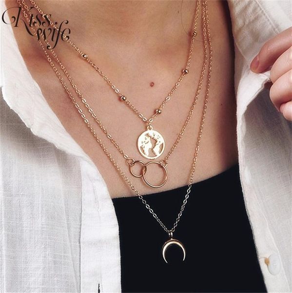 vintage moon map necklace for women bohemian multilayer circle coin pendant necklaces star beads choker jewelry, Silver
vintage moon map necklace for women bohemian multilayer circle coin pendant necklaces star beads choker jewelry, Silver