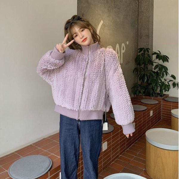 women's fur & faux women 2021 winter fashion coat female imitation knitted jackets lady thick warm casual outerwear c605, Black
women's fur & faux women 2021 winter fashion coat female imitation knitted jackets lady thick warm casual outerwear c605, Black