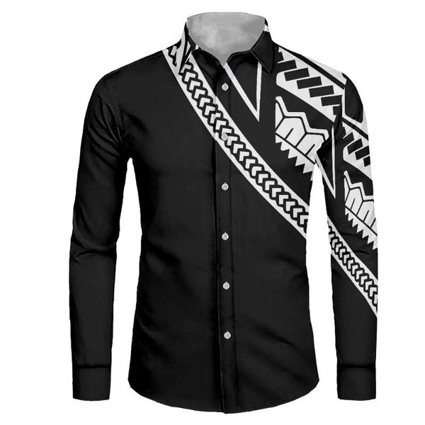 men's dress shirts hycool arrivals long sleeve black mens samoan tribal tattoos print shirt plus size men party prom, White;black
men's dress shirts hycool arrivals long sleeve black mens samoan tribal tattoos print shirt plus size men party prom, White;black