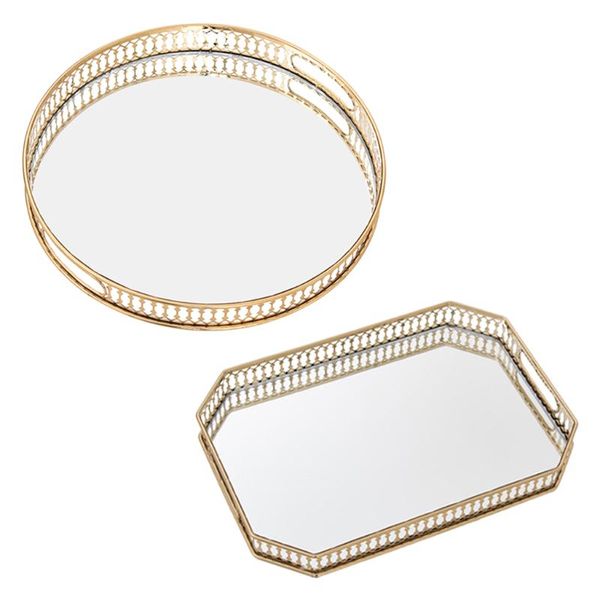kitchen storage & organization gold mirror vanity tray makeup organizer cupcake snack serving plate
kitchen storage & organization gold mirror vanity tray makeup organizer cupcake snack serving plate
