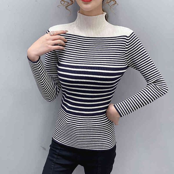 women's sweaters shintimes thick winter turtleneck striped knitted pullover womens long sleeve sweater women slim woman clothes pull fe, White;black
women's sweaters shintimes thick winter turtleneck striped knitted pullover womens long sleeve sweater women slim woman clothes pull fe, White;black