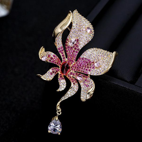 pins, brooches swour fashion jewelry colorful crystal cz unique flower waterdrop pendant suits apparel brooch pins femme s722, Gray
pins, brooches swour fashion jewelry colorful crystal cz unique flower waterdrop pendant suits apparel brooch pins femme s722, Gray