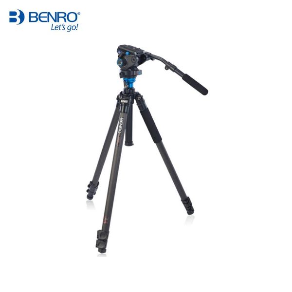 benro a3573fs6 video tripod professional auminium camera stand s6 head qr6 plate bs04 pan bar handle carrying bag tripods