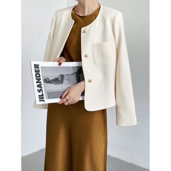 women's jackets tweed black jacket spring autumn elegant short cardigan beige slim coat top, Black;brown
women's jackets tweed black jacket spring autumn elegant short cardigan beige slim coat top, Black;brown