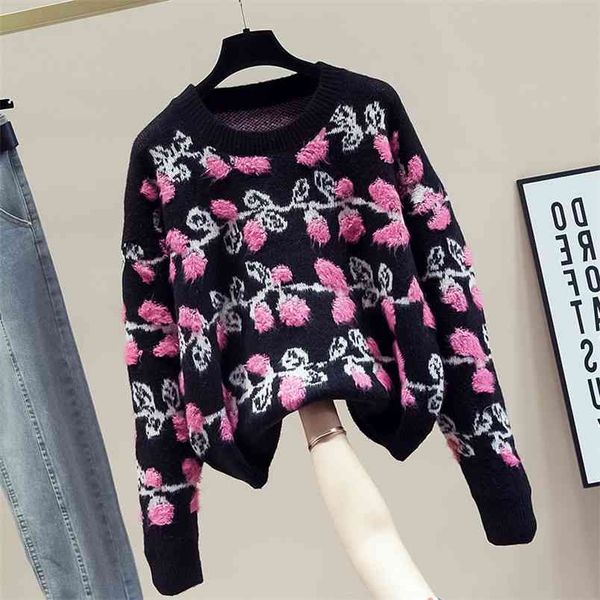 autumn loose casual lazy knit sweater crochet pattern net red foreign style pullover women gx1402 210506, White
autumn loose casual lazy knit sweater crochet pattern net red foreign style pullover women gx1402 210506, White