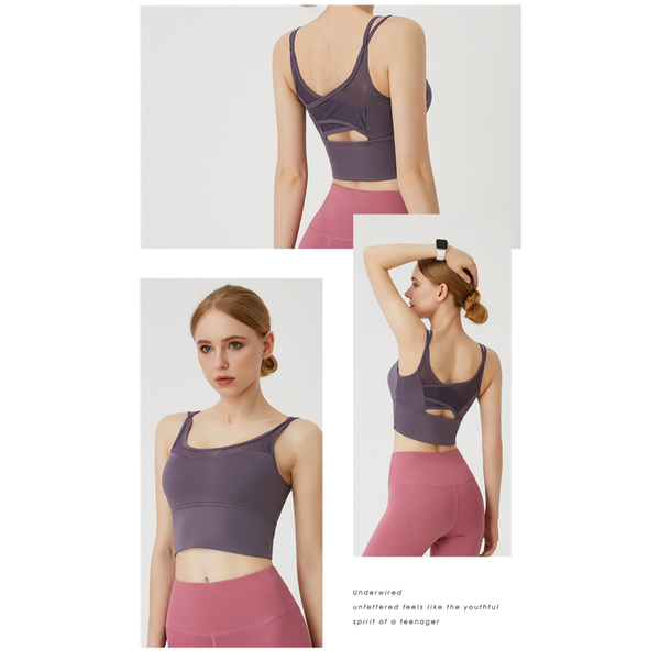 shockproof sports underwear women's vest-style gym bra without steel wire breathable sleep yoga outfit
shockproof sports underwear women's vest-style gym bra without steel wire breathable sleep yoga outfit