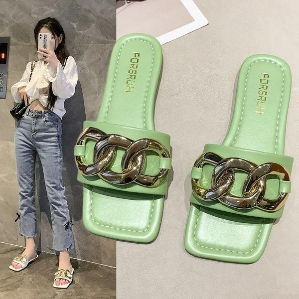 summer small fresh sandals for women to wear square flat bottomed anti slip fashion beach slippers, Black
summer small fresh sandals for women to wear square flat bottomed anti slip fashion beach slippers, Black
