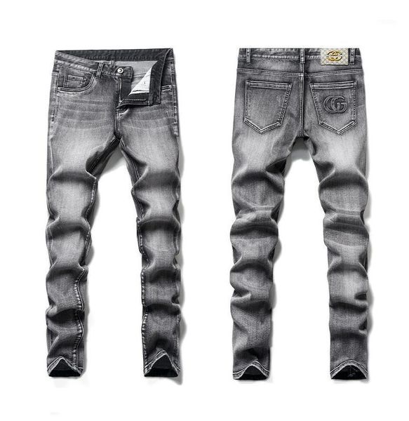 spring and summer men's thin elastic jeans fashion leisure creative three dimensional embossing technology slim pants 2021, Blue
spring and summer men's thin elastic jeans fashion leisure creative three dimensional embossing technology slim pants 2021, Blue