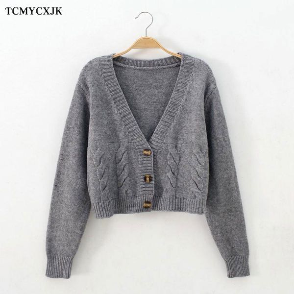 short high waist slim cable v-neck sweater women spring and autumn 2021 new single-breasted knitted cardigan twist small jackets, White;black
short high waist slim cable v-neck sweater women spring and autumn 2021 new single-breasted knitted cardigan twist small jackets, White;black