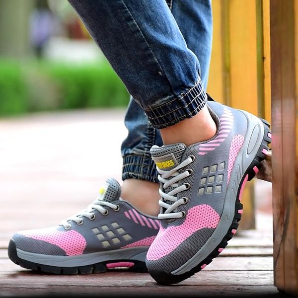 boots women's fashion breathable safety shoes worker steel toe caps shoe summer security work zapatos seguridad indestructible, Black
boots women's fashion breathable safety shoes worker steel toe caps shoe summer security work zapatos seguridad indestructible, Black
