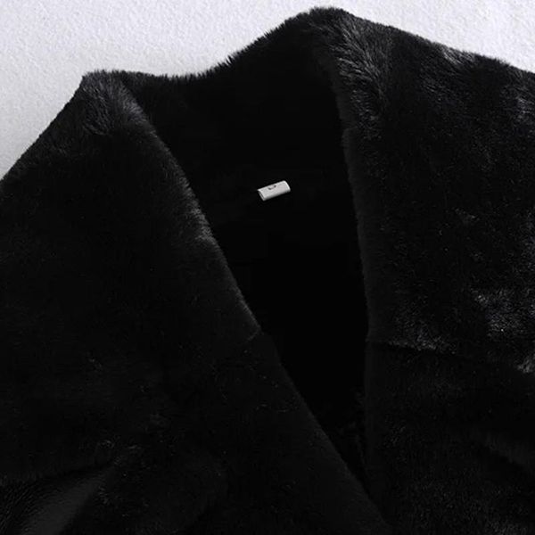 women's fur & faux winter women black keep warm belt windproof female simple long sleeve lapel coat q4w8
women's fur & faux winter women black keep warm belt windproof female simple long sleeve lapel coat q4w8