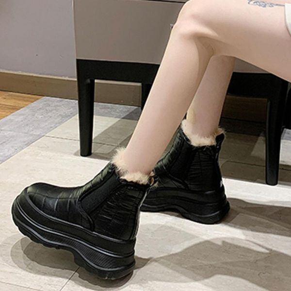 boots karin female snow comfy rubber sole square heel platform ankle 2021 winter warm plush woman shoes, Black
boots karin female snow comfy rubber sole square heel platform ankle 2021 winter warm plush woman shoes, Black
