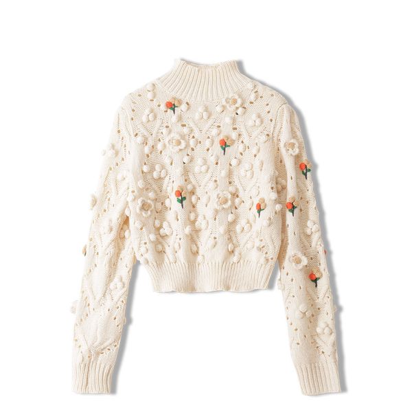 women's sweaters female sweater turtleneck, turtleneck dimensional winter flowers b217 g0mo, White;black
women's sweaters female sweater turtleneck, turtleneck dimensional winter flowers b217 g0mo, White;black